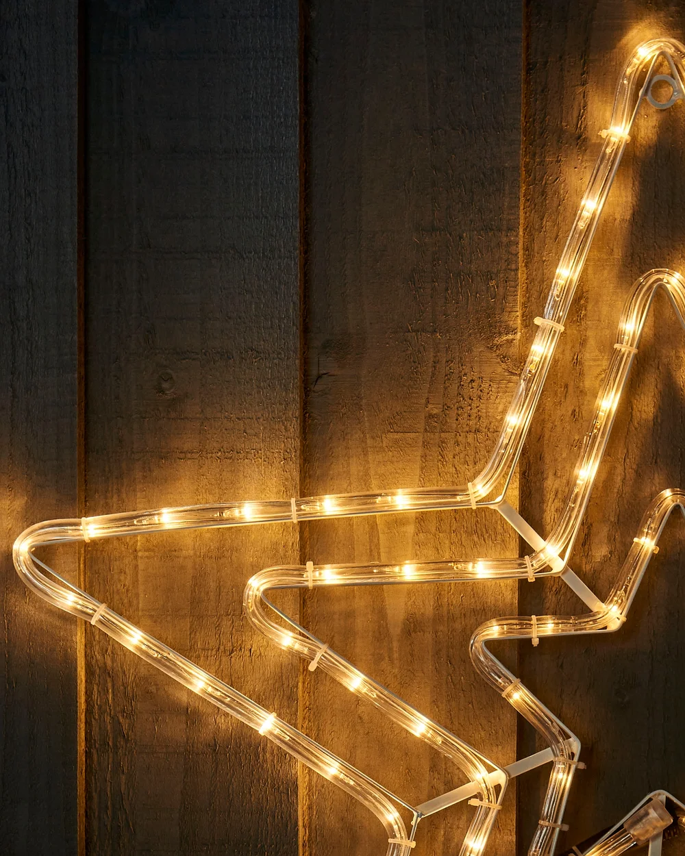 WeRChristmas White Flashing Star Rope Light Silhouette Warm White 72 Cm - No Size Image 4
