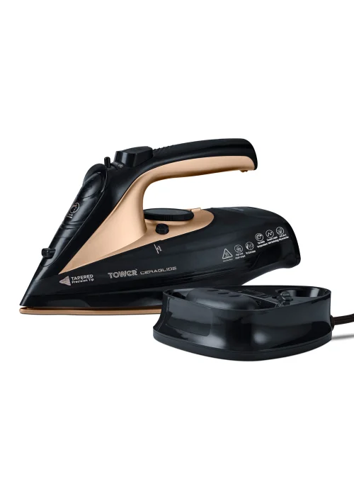 Tower CeraGlide 2400W Cord Cordless Steam Iron - One Size Image 1