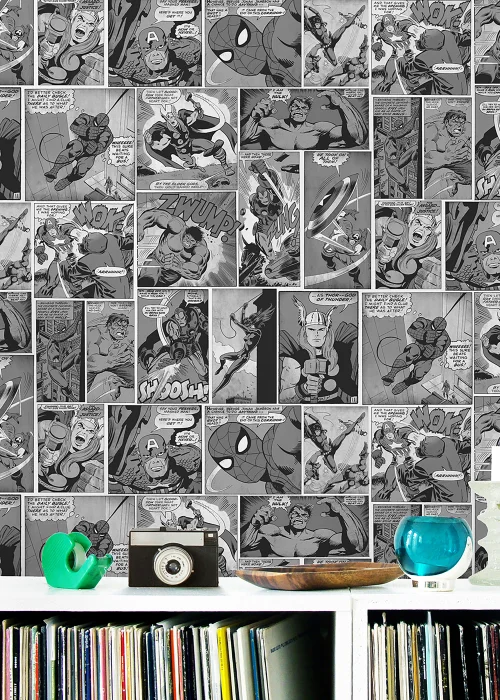 Marvel Comic Strip Wallpaper - One Size Image 3