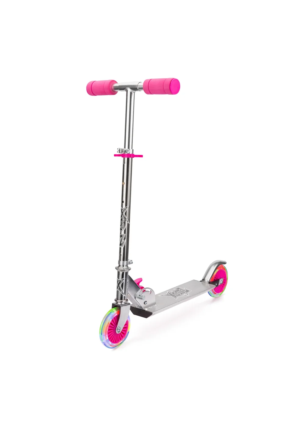 Xootz Folding Scooter LED Wheels - No Size Image 1