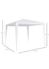 Outsunny Garden Gazebo Tent (2.7m x 2.7m) - One Size Image 3