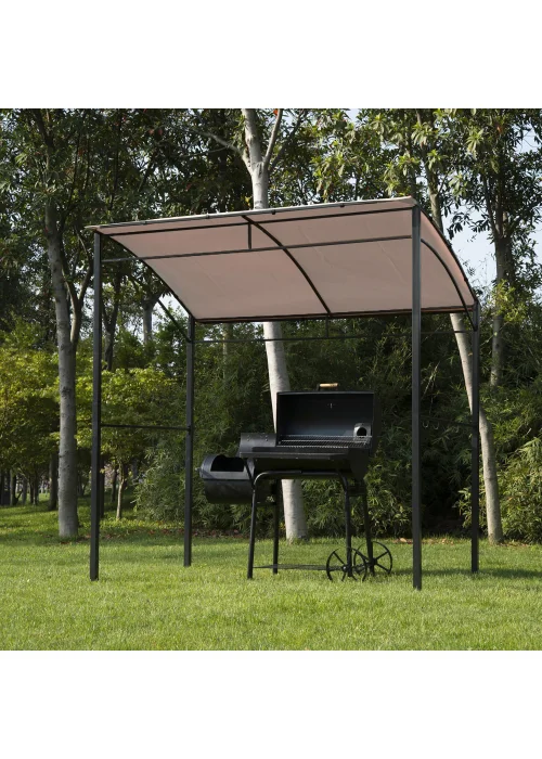 Outsunny Beige Garden Gazebo Tent (2m x 1.5m x 2m) - One Size Image 2