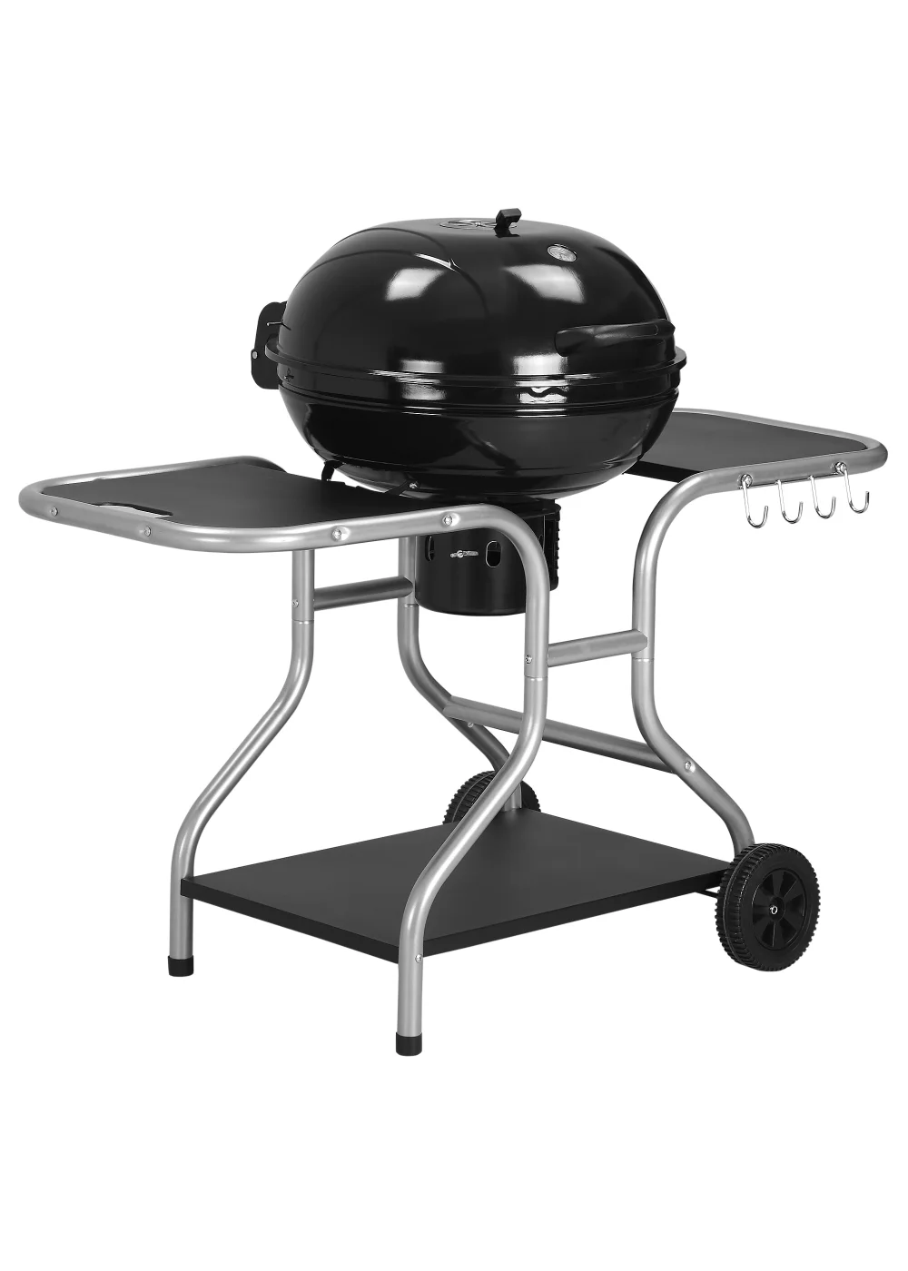 Outsunny Charcoal Trolley Barbecue Grill with Wheels (126cm x 52cm x 96cm) - No Size Image 2
