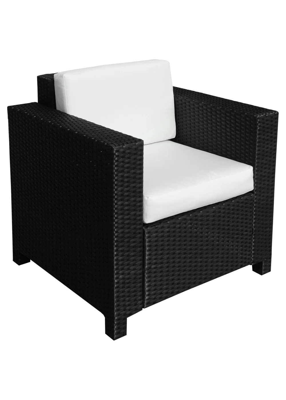 Outsunny 1 Seater Rattan Garden Chair (75cm x 70cm x 80cm) - No Size Image 2