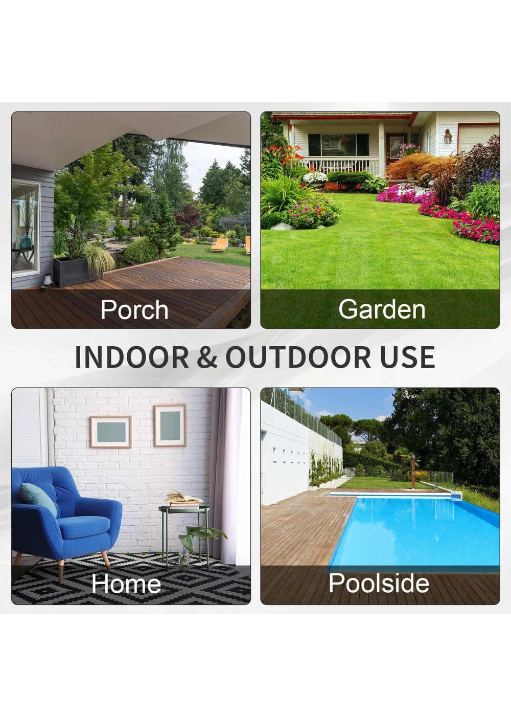 Outsunny Rattan Wicker 3 Seater Sofa with 10 cm Thick Padded Cushion - One Size Image 5