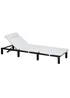Outsunny Rattan Garden Sun Lounger Chair (195cm x 65cm x 22cm) - One Size Image 1