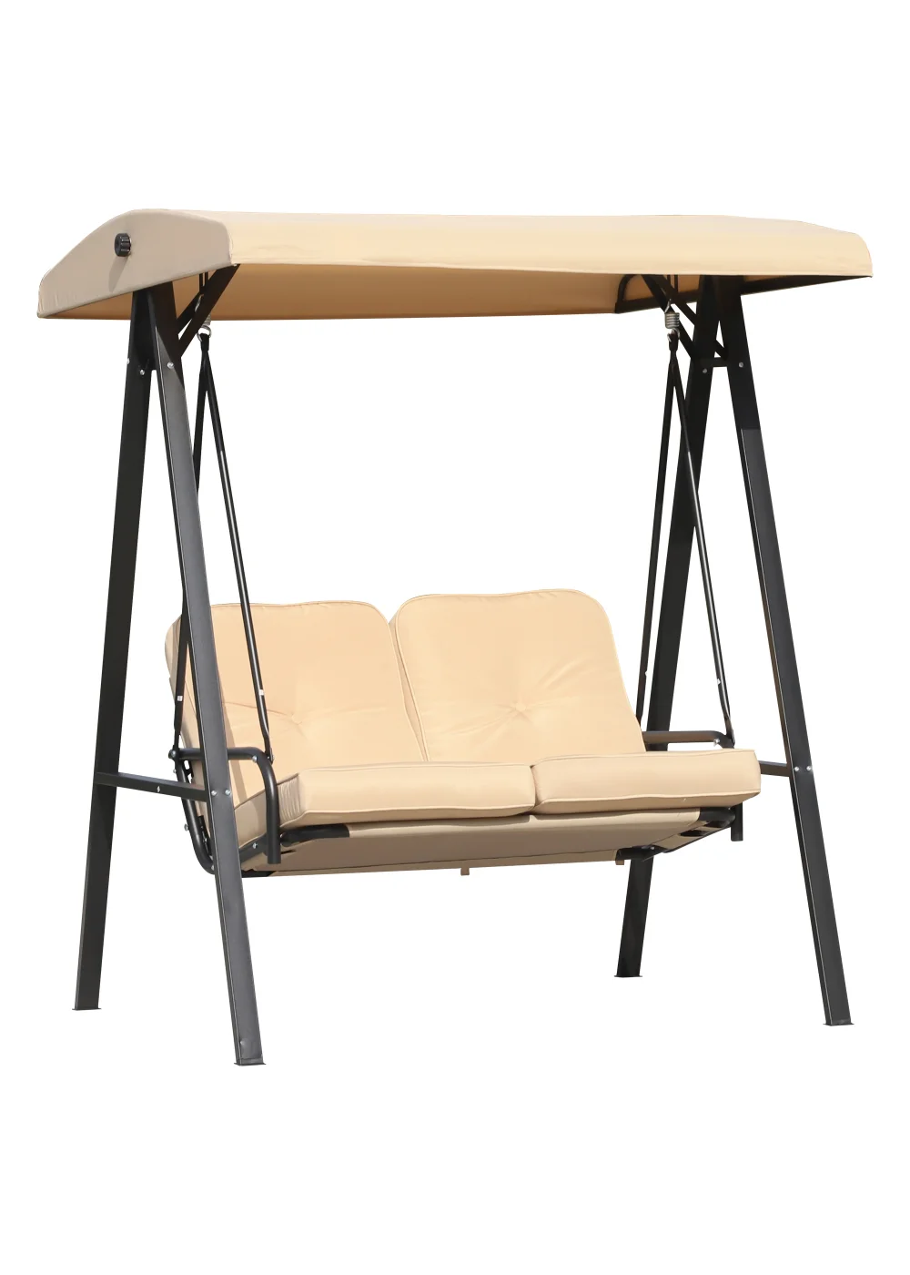 Outsunny 2 Seater Garden Swing Chair - One Size Image 1