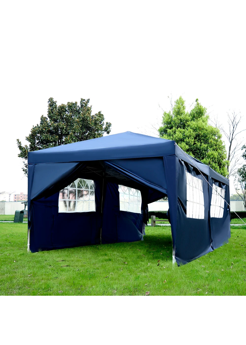 Outsunny Garden Pop Up Gazebo Wedding Tent (3x6m) - No Size Image 1
