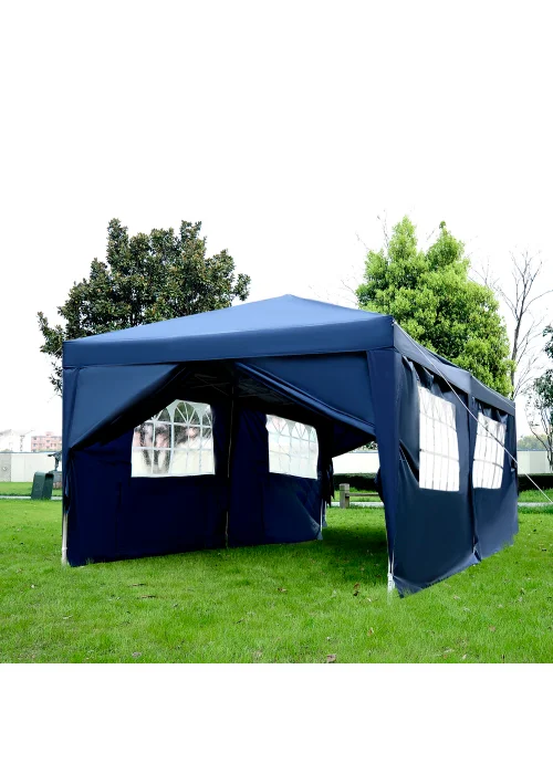 Outsunny Garden Pop Up Gazebo Wedding Tent (3x6m) - No Size Image 1