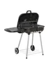 Outsunny Portable Charcoal Steel Grill Barbecue (96cm x 60cm x 83cm) - One Size Image 1