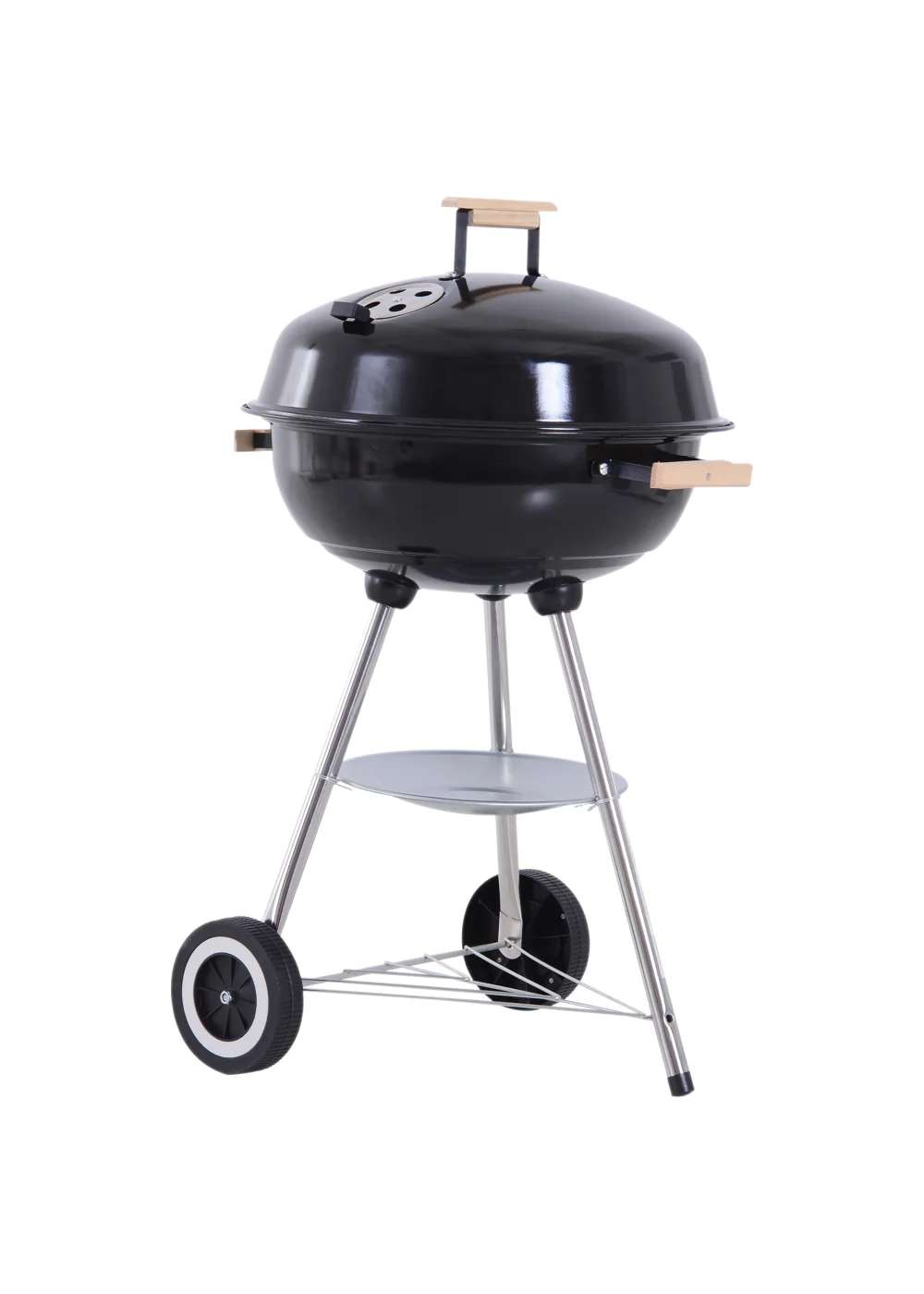 Outsunny Portable Round Kettle Charcoal Grill BBQ Smoker with Lid - No Size Image 2