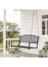 Outsunny 2 Seater Outdoor Swing Bench (127cm x 60cm x 53cm) - One Size Image 2