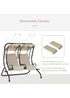 Outsunny 2 Seater Garden Swing Chair (170cm x 136cm x 170cm) - One Size Image 5
