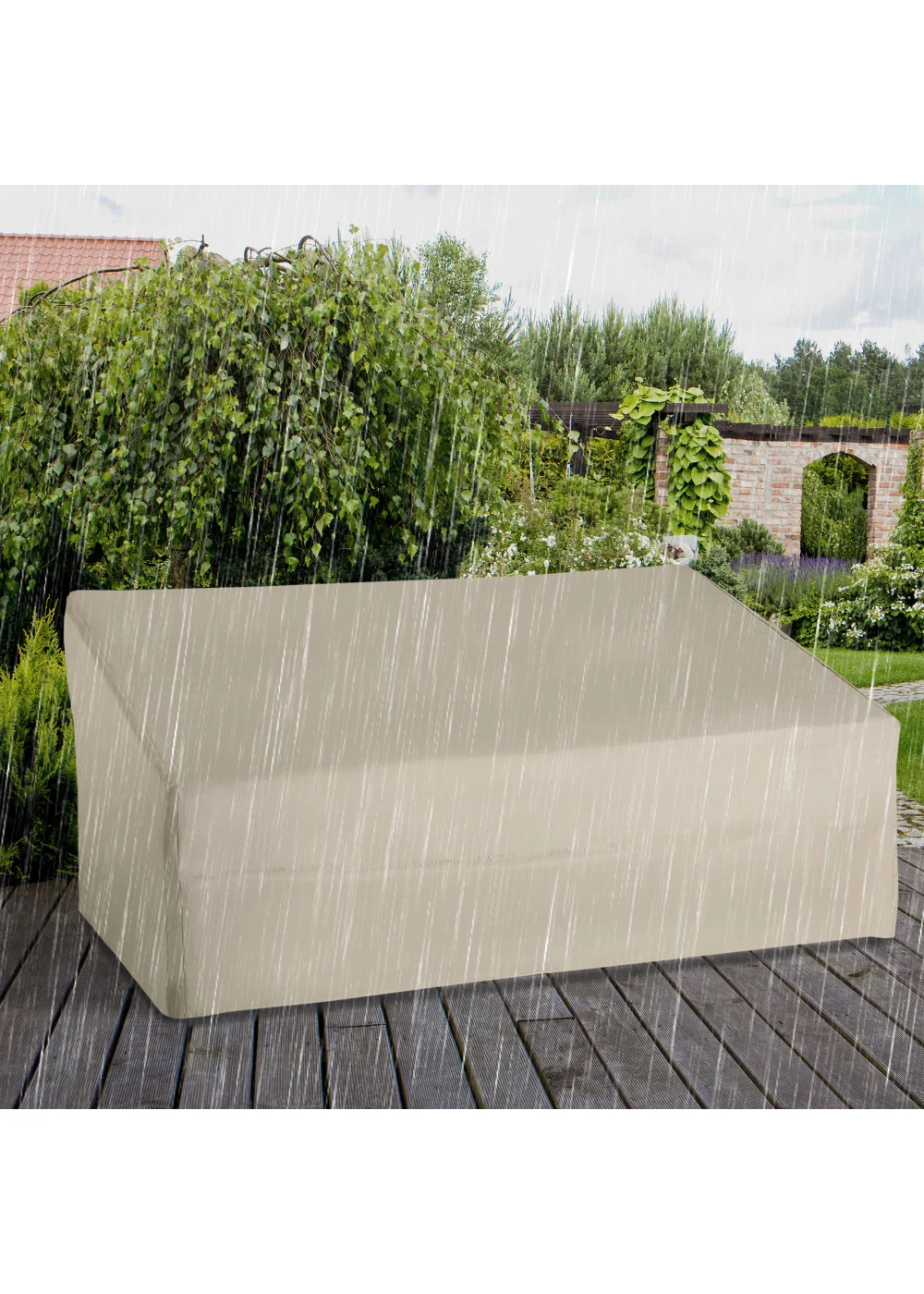 Outsunny Waterproof Outdoor Furniture Cover for Three Seater Sofa (218cm x 111cm x 101cm) - No Size Image 1