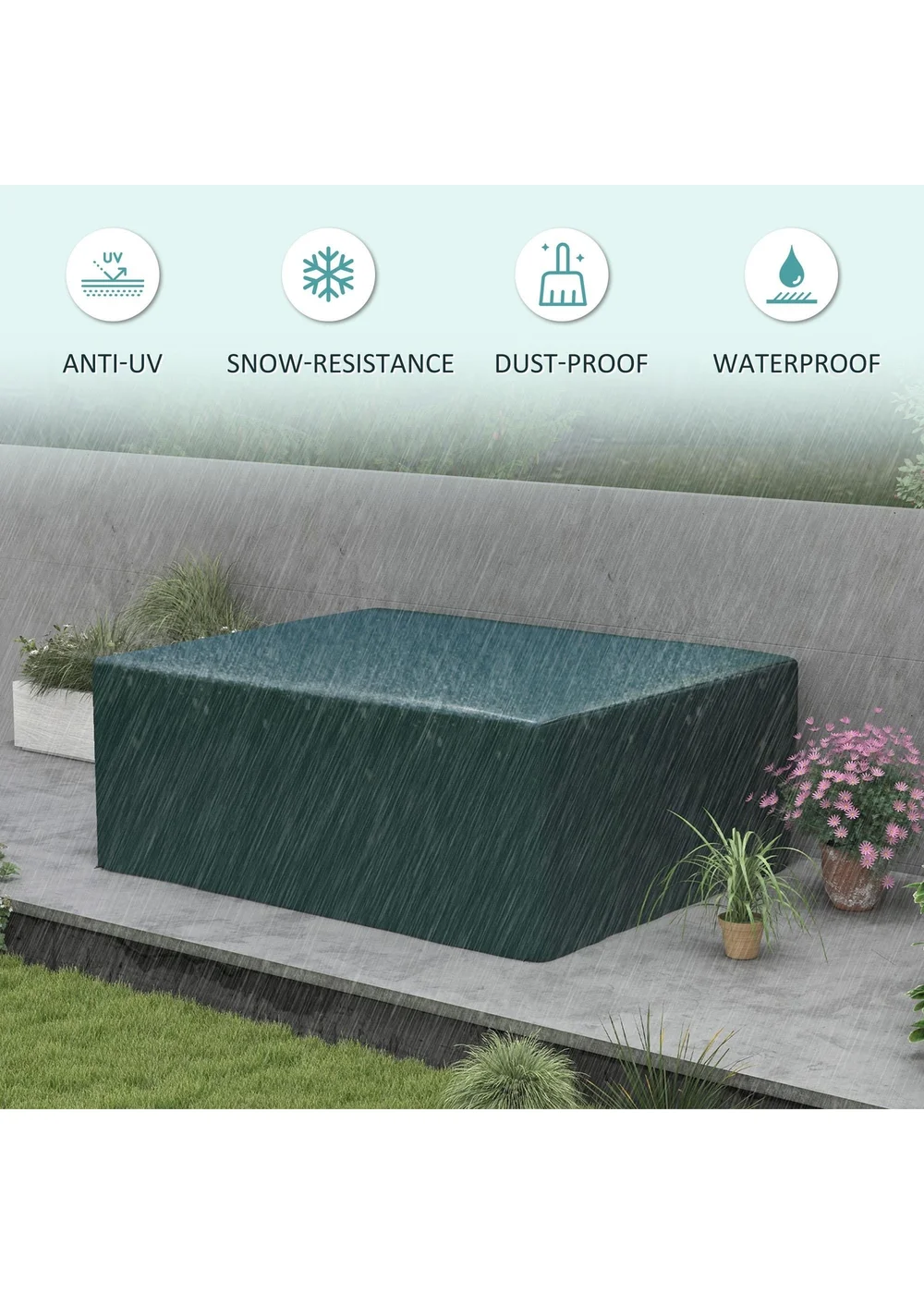 Outsunny Large Outdoor Furniture Cover (235cm x 190cm x 90cm) - No Size Image 4