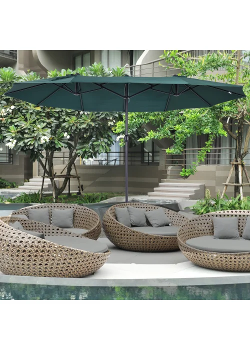 Outsunny Double-Sided Garden Parasol (4.6m) - NO BASE - No Size Image 1