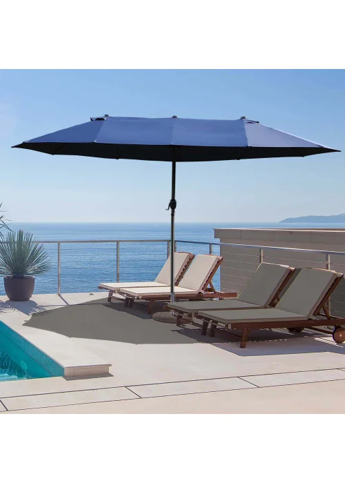Outsunny Double-Sided Garden Parasol (4.6m) - NO BASE - No Size Image 1