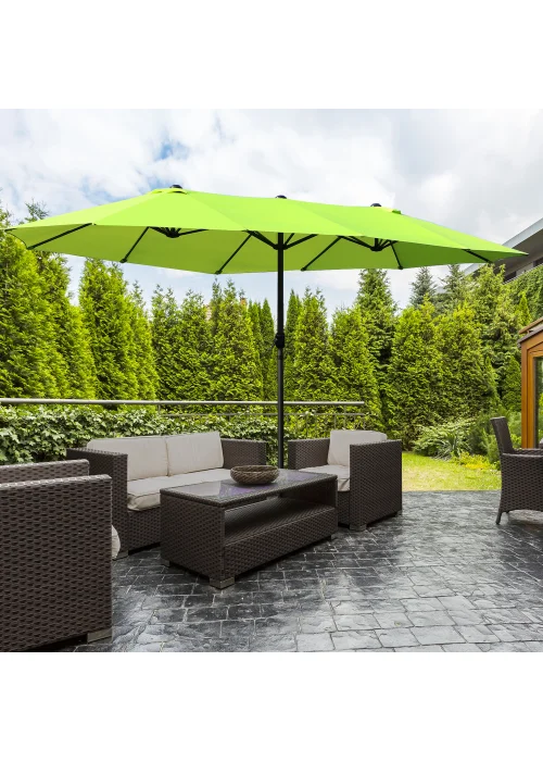 Outsunny Double-Sided Garden Parasol (4.6m) - NO BASE - No Size Image 1