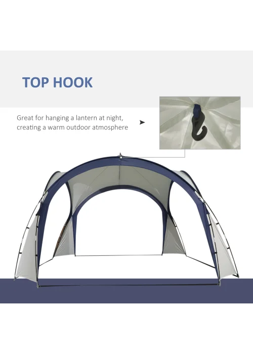 Outsunny Camping Gazebo Dome Tent (3.5 x 3.5M) - One Size Image 5