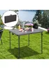 Outsunny Square Folding Picnic Table (86cm x 86cm) - One Size Image 1