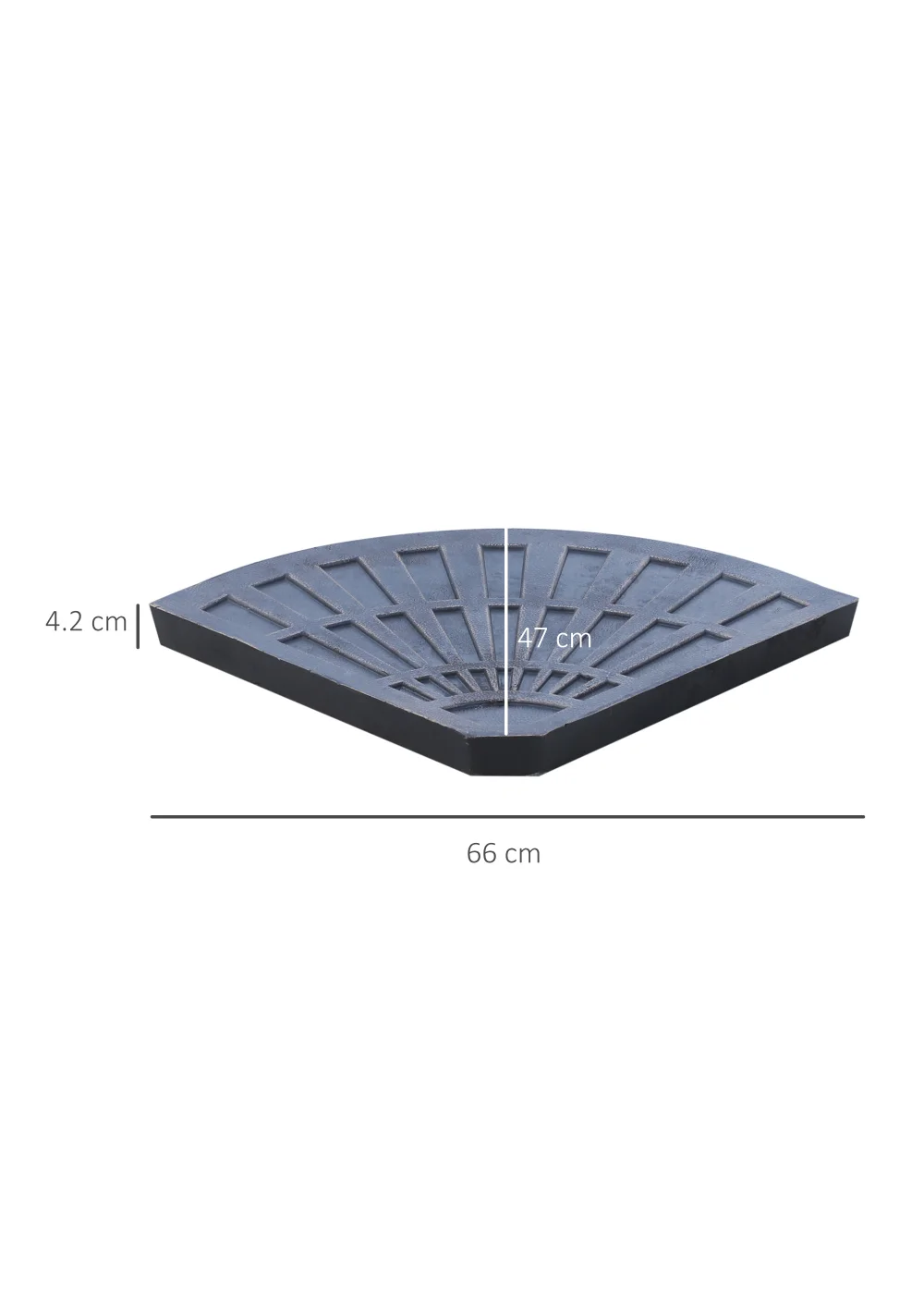Outsunny 2 Pack Garden Resin Parasol Bases - No Size Image 3