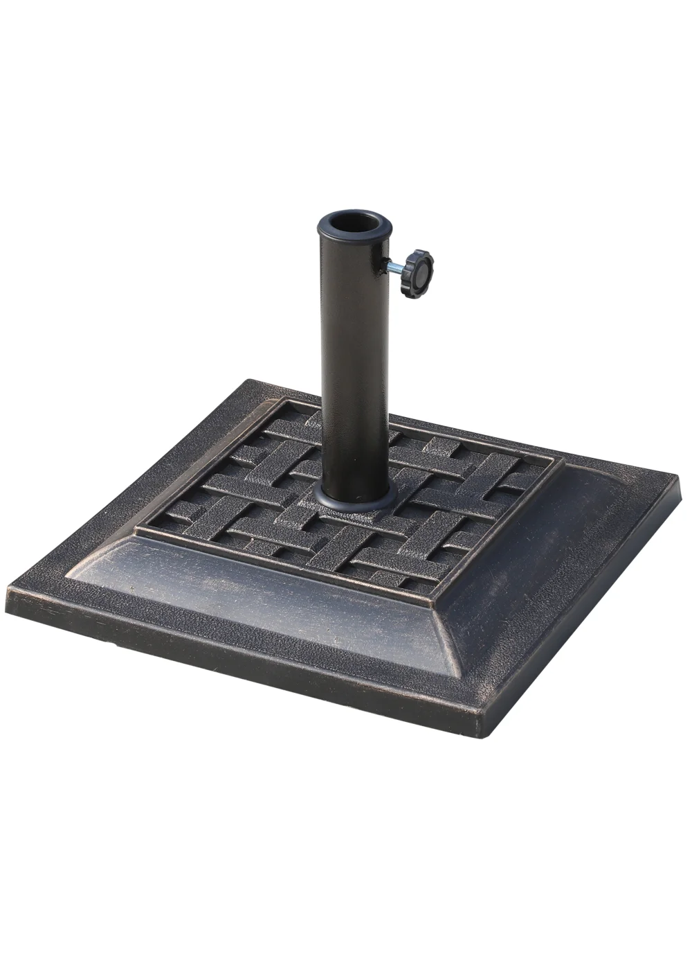 Outsunny Resin Garden Square Umbrella Base (9kg) - No Size Image 2