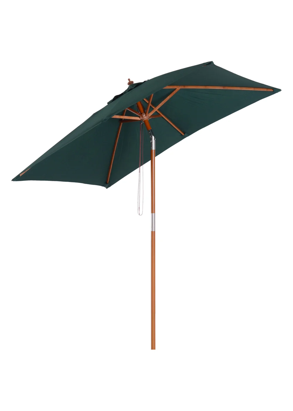 Outsunny Green Tilting Sun Parasol (200cm x 150cm x 230cm) - No Size Image 2