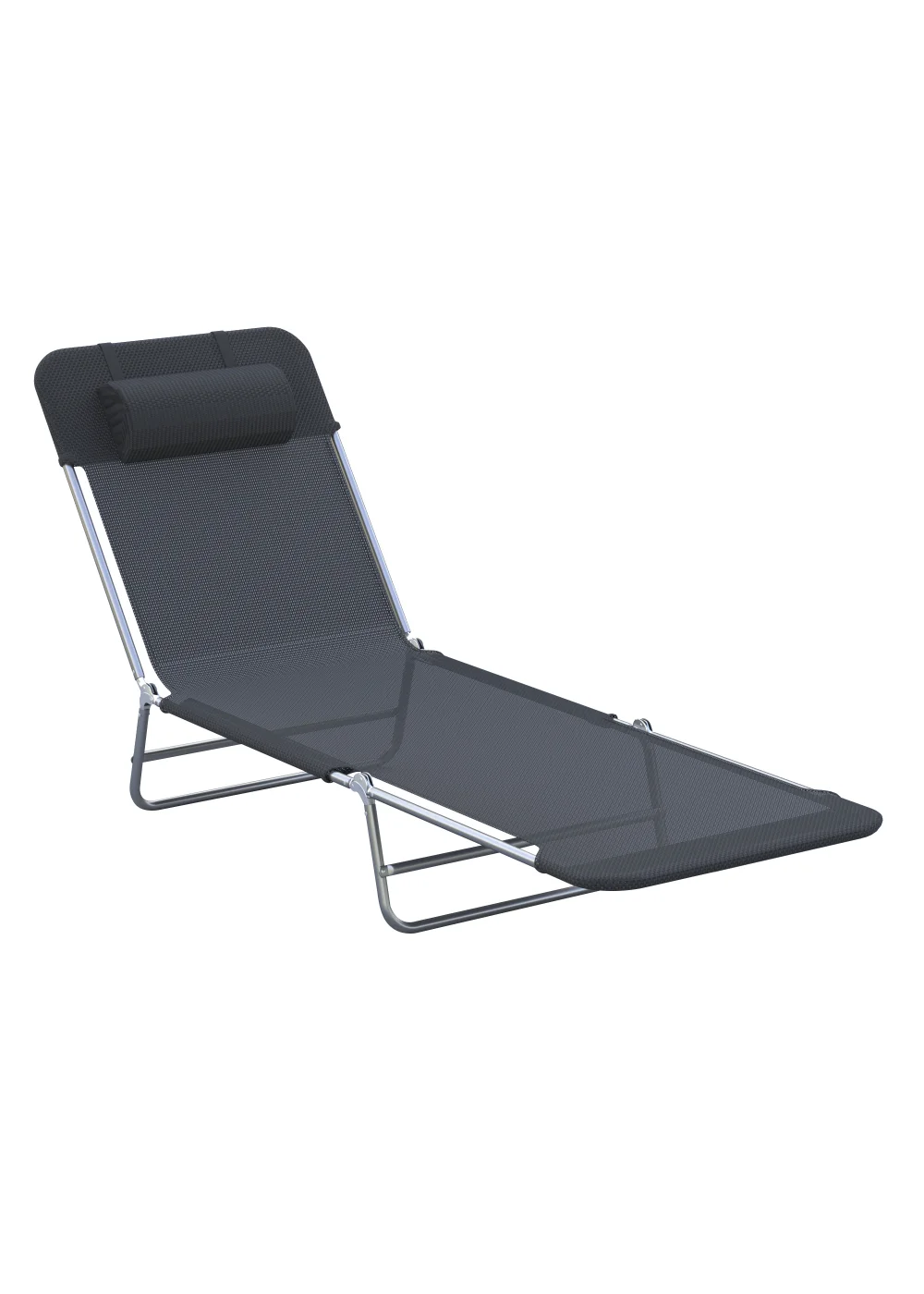 Outsunny Recliner Garden Sun Lounger Patio (182cm x 56cm x 24.5cm) - No Size Image 2