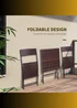 Outsunny 3 Pieces PE Rattan Bistro Set, Coffee Set - No Size Image 5