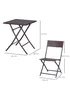 Outsunny 3 Pieces PE Rattan Bistro Set, Coffee Set - No Size Image 3