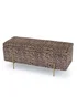 LPD Furniture Lola Storage Ottoman Leopard Print (450x1150x450mm) - One Size Image 1