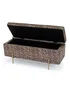 LPD Furniture Lola Storage Ottoman Leopard Print (450x1150x450mm) - One Size Image 2