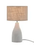 BHS Mini Marcus Grey Concrete Table Lamp (35cm x 20cm x 20cm) - One Size Image 3
