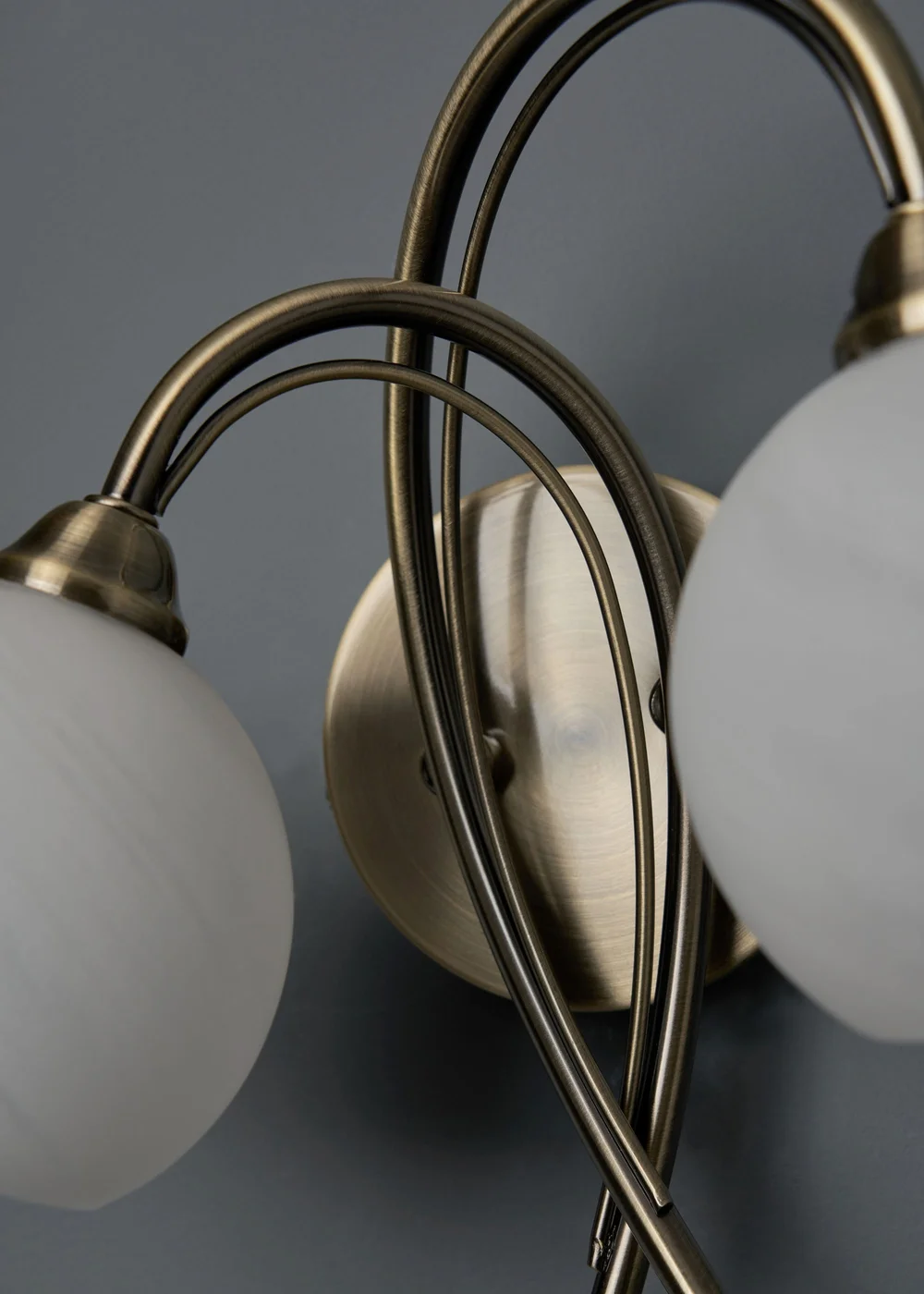 BHS Soni 2 Bulb Wall Light (23cm x 25cm x 20cm) - One Size Image 2