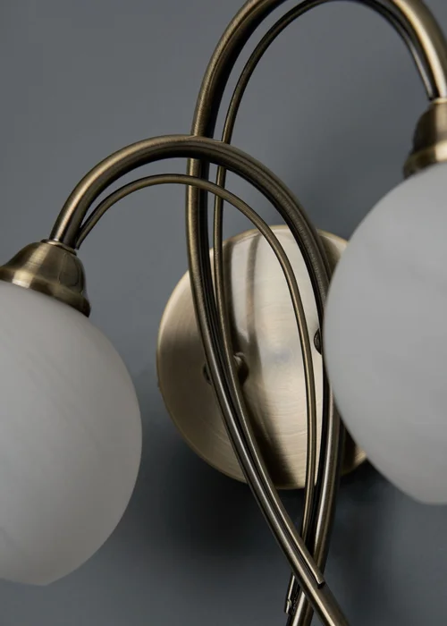 BHS Soni 2 Bulb Wall Light (23cm x 25cm x 20cm) - One Size Image 2