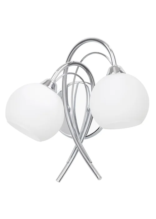 BHS Soni 2 Bulb Wall Light (23cm x 25cm x 20cm) - One Size Image 4