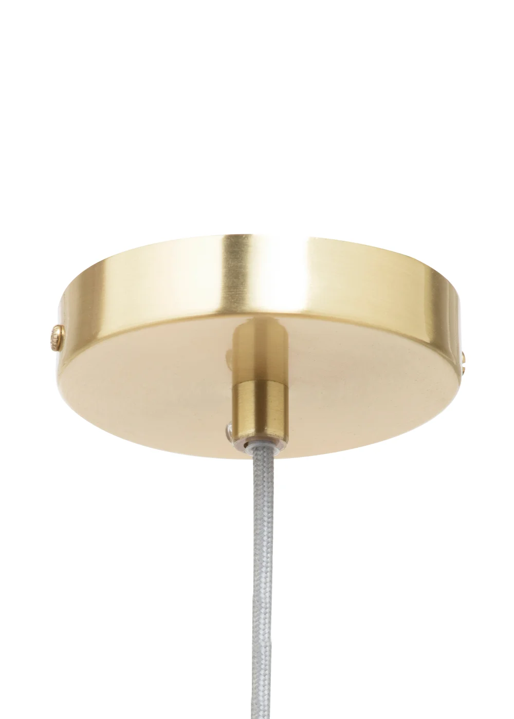 BHS White Plume Feather Ball Pendant Light (112cm x 40cm x 40cm) - One Size Image 4
