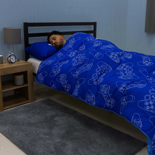 Rest Easy Sleep Better Playstation Lineup Coverless Duvet - Single Image 2