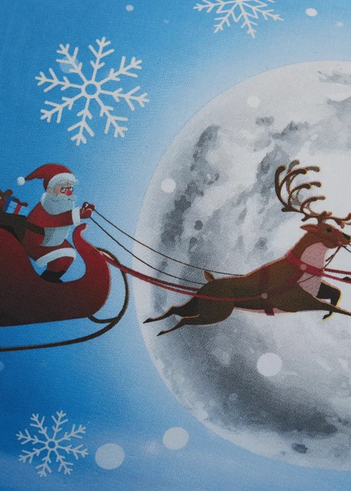 Bedlam Christmas Kids Santa Glow In The Dark Duvet Cover - Single Image 4