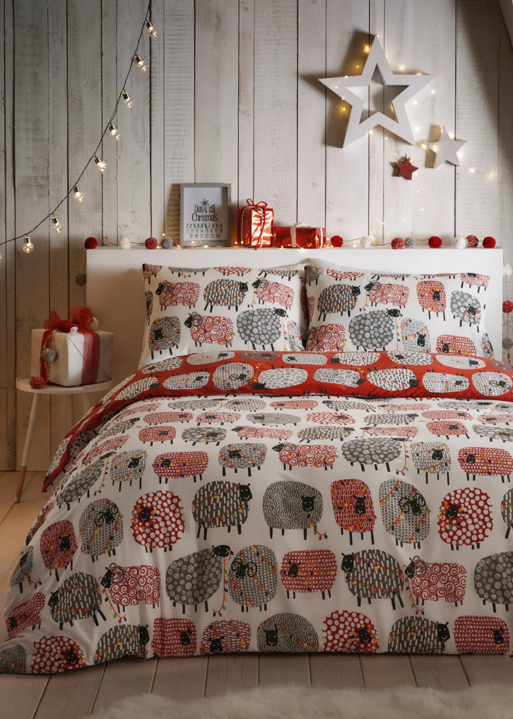 Fusion Christmas Dotty Sheep Duvet Cover - Single Image 5