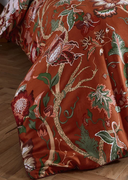 Paoletti Botanist Floral 100% Cotton Sateen Duvet Cover Set - Double Image 3