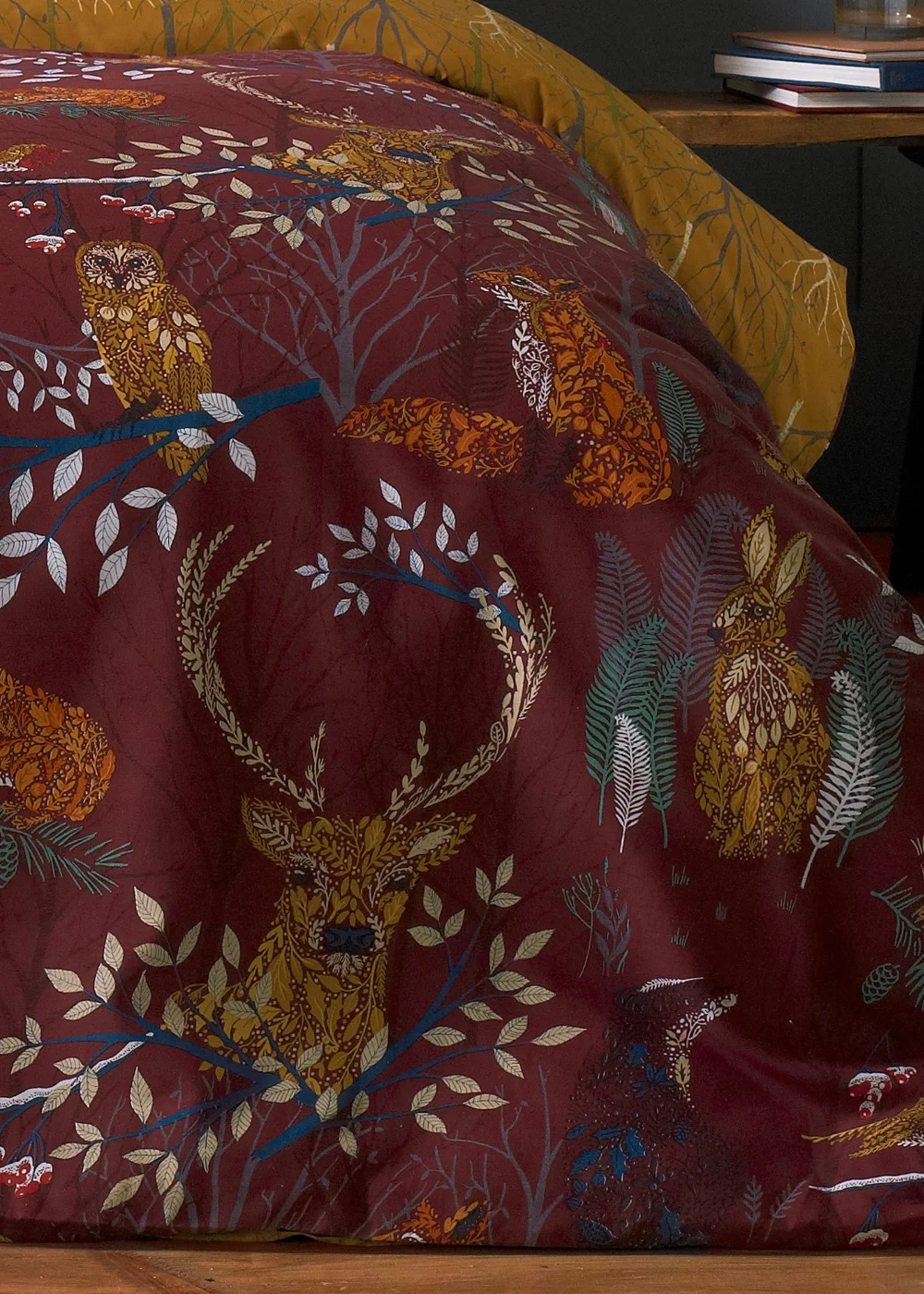 furn. Forest Fauna Woodland Duvet Cover Set - Single Image 3