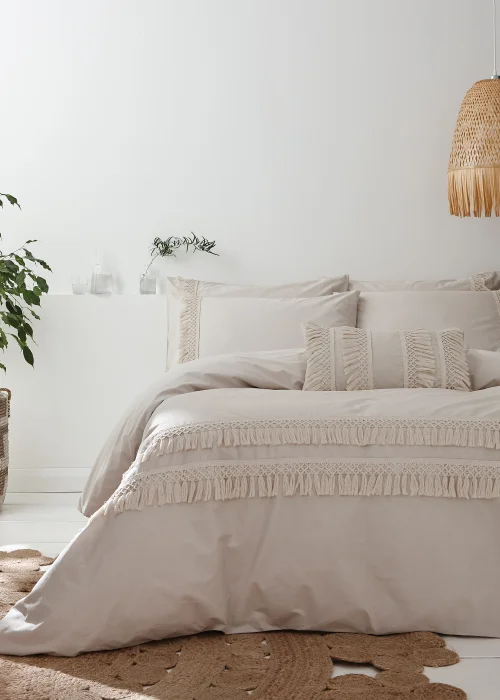 Pineapple Elephant Izmir Cotton Tassel Duvet Cover - Single Image 1