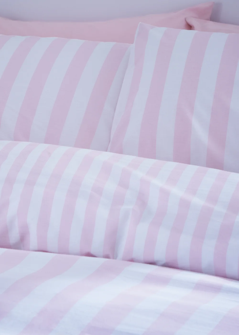 Sassy B Stripe Tease Reversible Duvet Cover Set Pink - Single Image 3