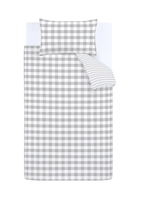 Bianca Fine Linens Check And Stripe Cotton Duvet Cover - Single Image 5