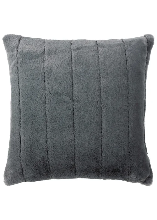 Paoletti Empress Faux Fur Filled Cushion (45cm x 45cm x 8cm) - One Size Image 1