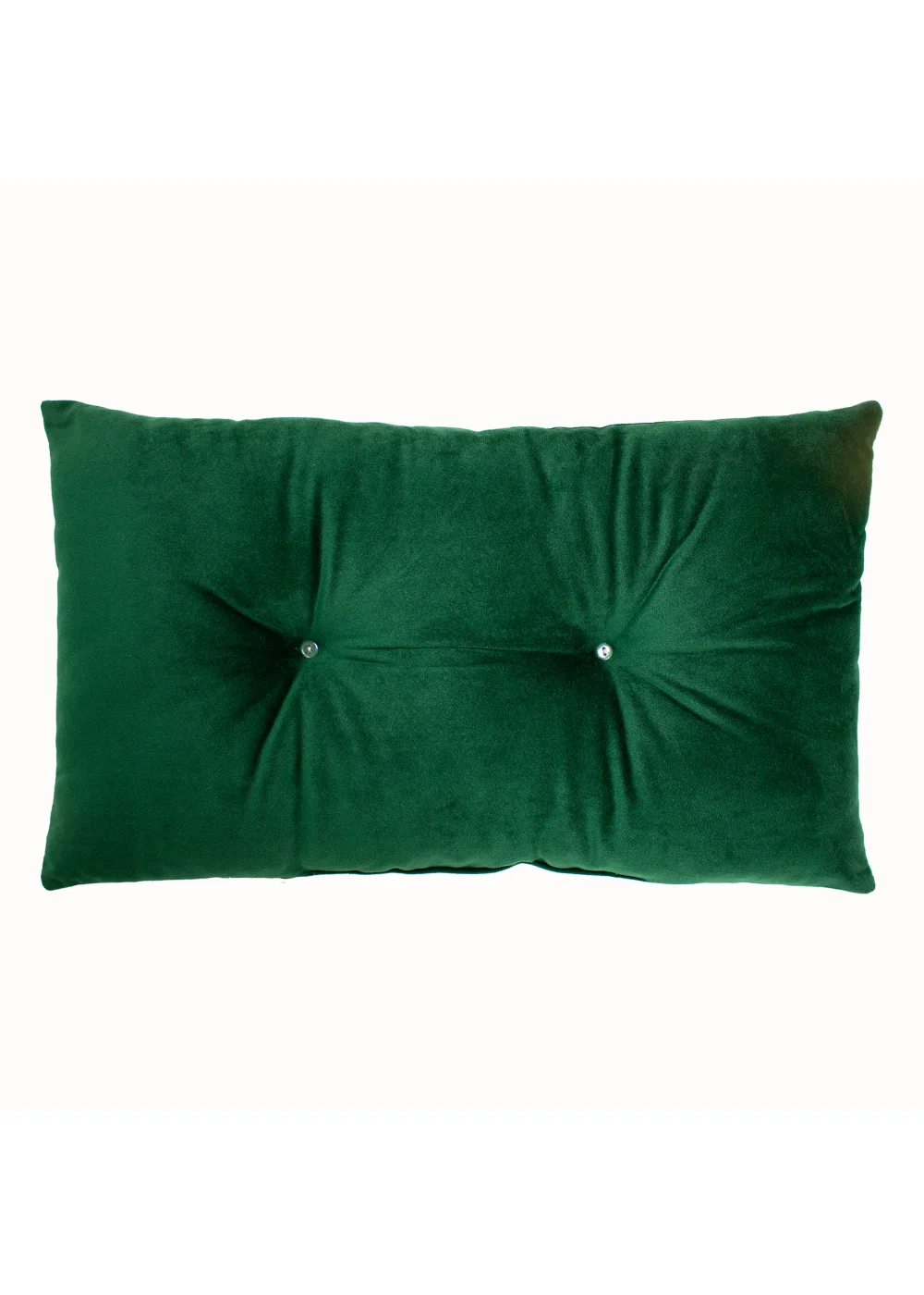 Paoletti Panther Button Velvet Cushion (30cm x 50cm x 8cm) - One Size Image 2