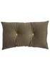 Paoletti Pineapple Button Velvet Cushion (30cm x 50cm x 8cm) - One Size Image 1