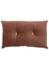 Paoletti Pineapple Button Velvet Cushion (30cm x 50cm x 8cm) - One Size Image 1