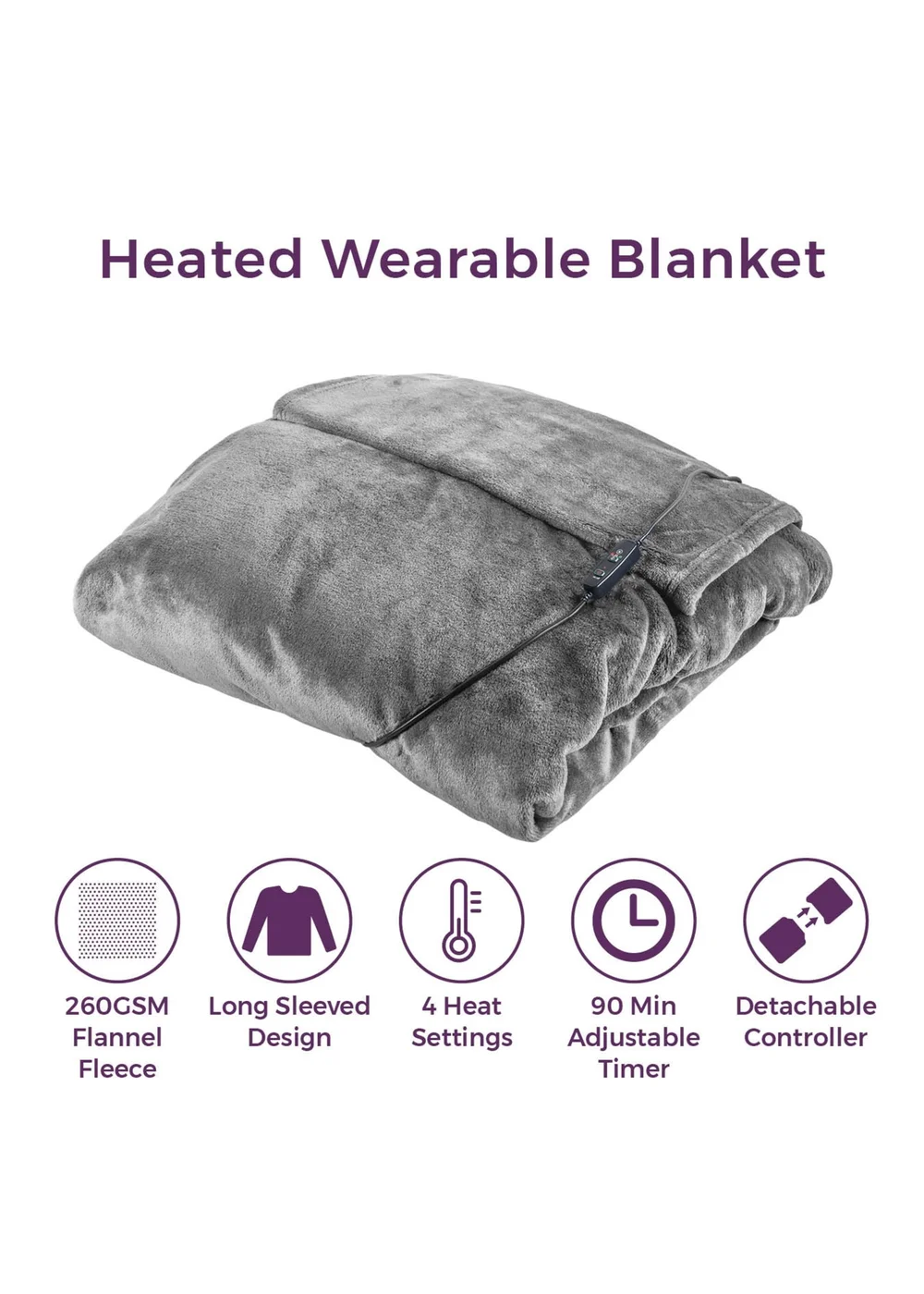 Carmen Heated Wearable Blanket - One Size Image 2